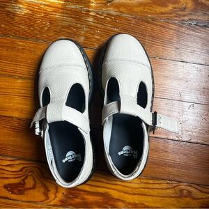 Dr Martens Bethan Pisa Leather Platform Mary Jane Shoes